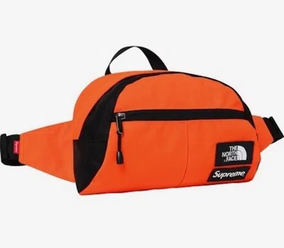 Pre-owned Supreme The North Face Roo Ii Lumbar Pack In Orange