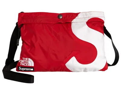 Pre-owned Supreme The North Face S Logo Shoulder Bag In Red