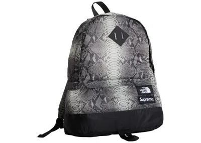 Pre-owned Supreme The North Face Snakeskin Lightweight Day Pack In Black