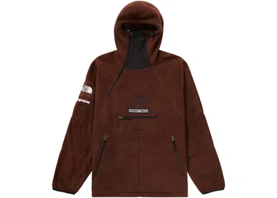 Pre-owned Supreme The North Face St-shirtp Tech Fleece Pullover Brown