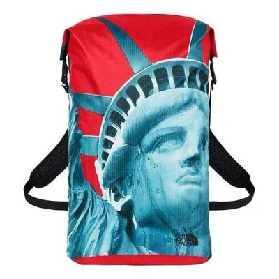 Supreme The North Face Statue Of Liberty Waterproof Backpack 'blue Red' In Multi