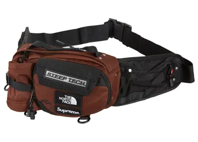 Pre-owned Supreme The North Face Steep Tech Waist Bag In Brown
