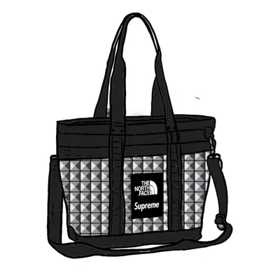 Pre-owned Supreme The North Face Studded Explore Utility Tote In Black