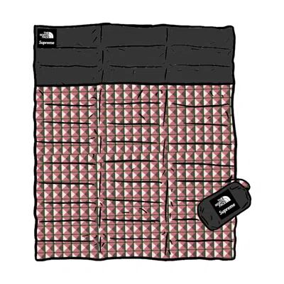 Pre-owned Supreme The North Face Studded Nuptse Blanket In Red