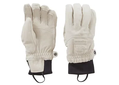 Pre-owned Supreme The North Face Suede Gloves In Stone
