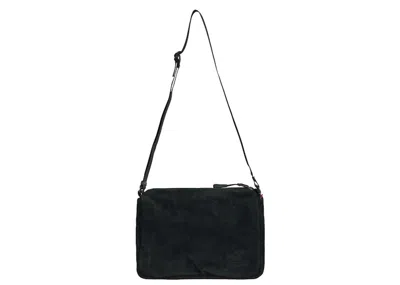 Pre-owned Supreme The North Face Suede Shoulder Bag In Black