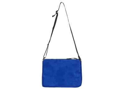 Pre-owned Supreme The North Face Suede Shoulder Bag In Blue