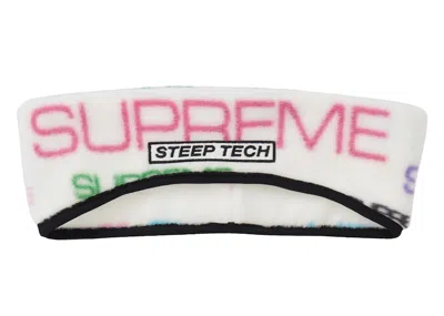 Pre-owned Supreme The North Face Tech Headband In White