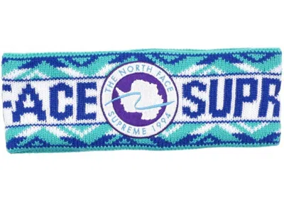 Pre-owned Supreme The North Face Trans Antarctica Expedition Headband In Royal