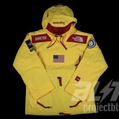 Pre-owned Supreme The North Face Trans Antarctica Expedition Pullover Jacket Gore-tex L In Yellow
