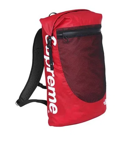 Pre-owned Supreme The North Face Waterproof Backpack In Red