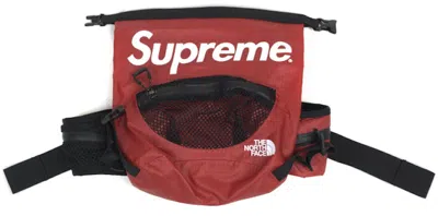 Pre-owned Supreme The North Face Waterproof Waist Bag In Red