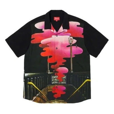 Supreme The Velvet Underground Rayon S/s Shirt 'black'