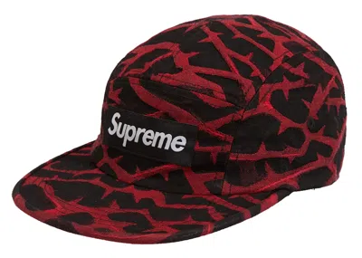 Pre-owned Supreme Thorn Camp Cap In Red
