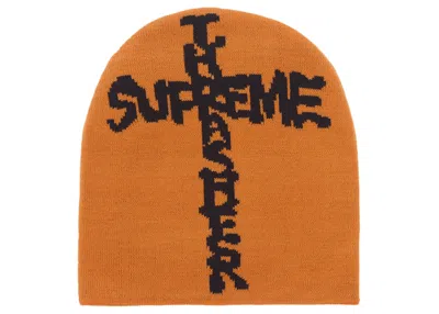 Pre-owned Supreme Thrasher Beanie In Orange