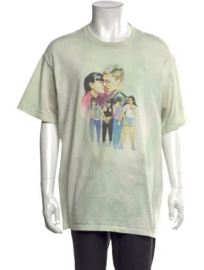 Pre-owned Supreme Tie-dye Print Crew Neck T-shirt In Green