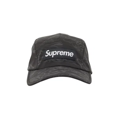 Pre-owned Supreme Tiger Camo Reflective Camp Cap 'black'
