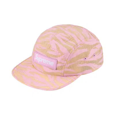 Pre-owned Supreme Tiger Camo Ripstop Camp Cap 'pink' | Men's Size Onesize