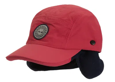 Pre-owned Supreme Timberland 2in1 Earflap Camp Cap In Burgundy