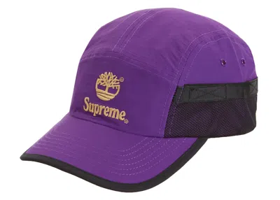 Pre-owned Supreme Timberland Camp Cap In Purple