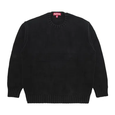 Pre-owned Supreme Tonal Appliqué Sweater 'black' | Men's Size M