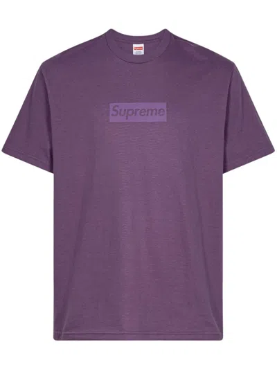 Supreme Tonal Box Logo T-shirt In Purple