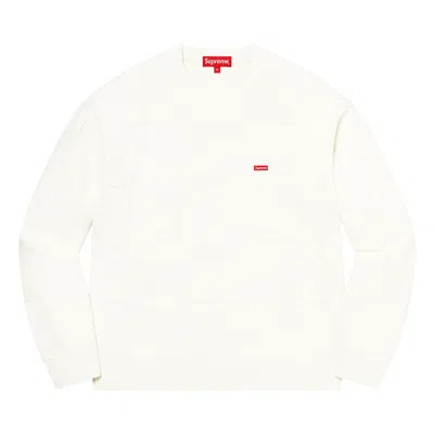 Pre-owned Supreme Tonal Checkerboard Small Box Sweater 'white'