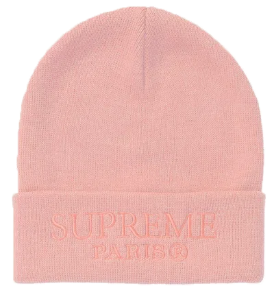 Pre-owned Supreme Tonal Logo Beanie In Light Pink