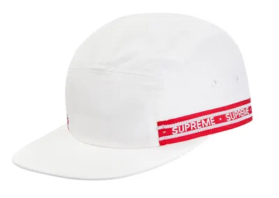 Pre-owned Supreme Tonal Tape Camp Cap In White