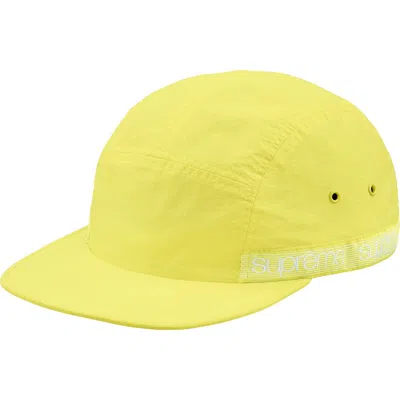 Pre-owned Supreme Tonal Taping Camp Cap In Light Yellow