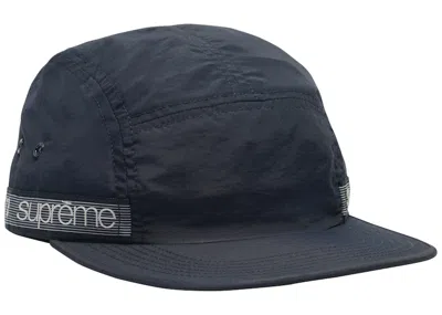 Pre-owned Supreme Tonal Taping Camp Cap In Navy Blue
