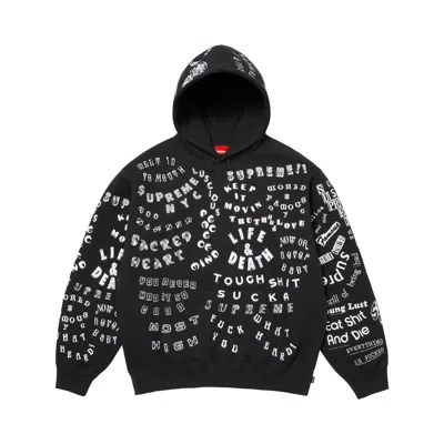 Pre-owned Supreme Too Deadly Hooded Sweatshirt 'black' | Men's Size Xxl