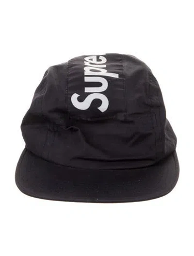 Pre-owned Supreme Top Panel Stripe Camp Cap In Blue