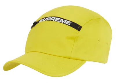 Pre-owned Supreme Top Zip Camp Cap In Yellow