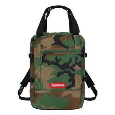 Supreme Tote Backpack 'green Brown Black'