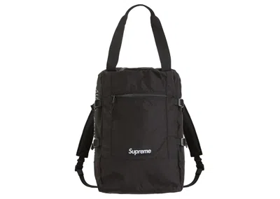 Pre-owned Supreme Tote Backpack In Black