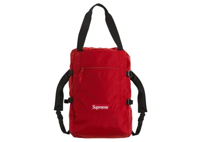 Pre-owned Supreme Tote Backpack In Red