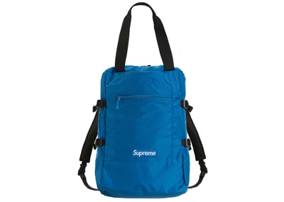 Pre-owned Supreme Tote Backpack In Royal