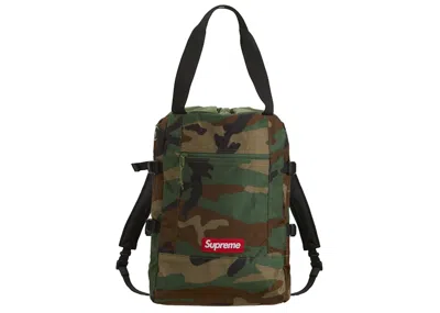 Pre-owned Supreme Tote Backpack In Woodland Camo