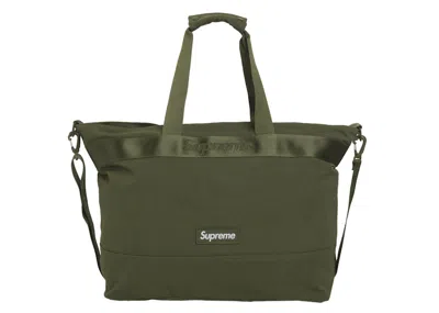 Pre-owned Supreme Tote Bag In Olive
