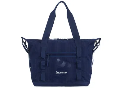 Pre-owned Supreme Tote Bag (ss24) In Navy Blue