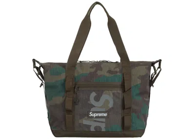 Pre-owned Supreme Tote Bag (ss24) In Woodland Camo
