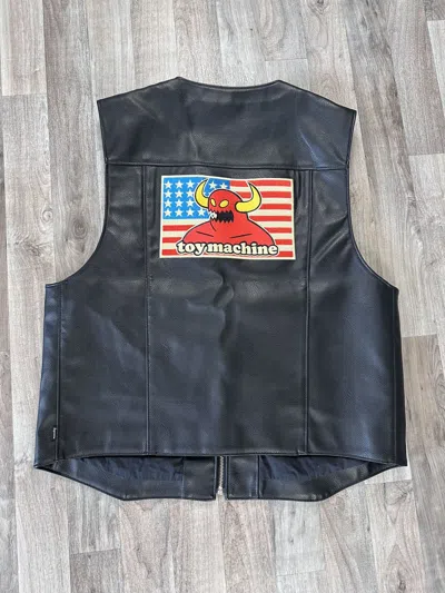 Pre-owned Supreme Toy Machine Leather Vest Black