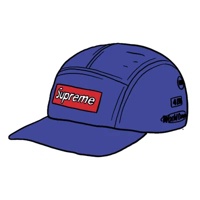 Pre-owned Supreme Trail Camp Cap In Blue