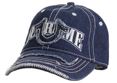 Pre-owned Supreme True Religion 6panel In Denim
