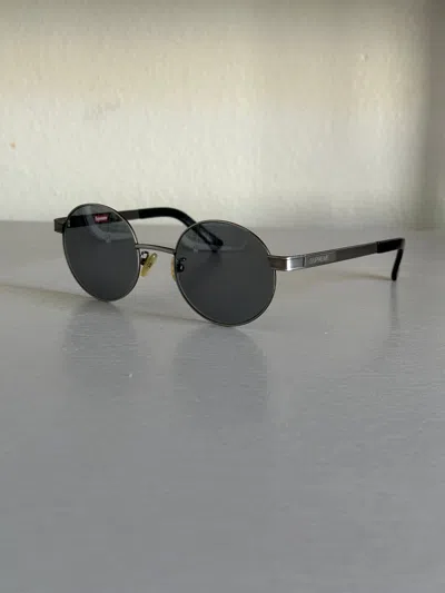 Pre-owned Supreme Tunnel Sunglasses In Silver Gunmetal