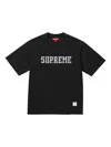 Supreme Twill Appliqué T-shirt In Black