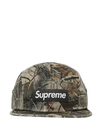 Supreme Twill Camp Cap In Brown