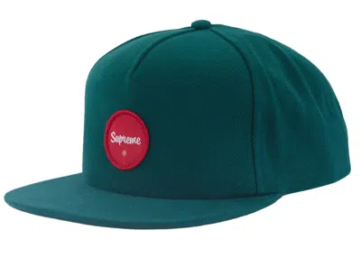 Pre-owned Supreme Twill Patch 5panel In Teal