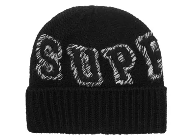 Pre-owned Supreme Twist Beanie In Black
